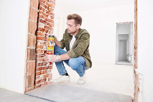 Soudal Bauschaum Genius Gun, 500 ml - Einkomponentiger PU-Schaum mit hervorragendem Füllvolumen zum Ausschäumen von Hohlräumen, Dämmen und Isolieren mit innovativer Genius Gun-Technologie
