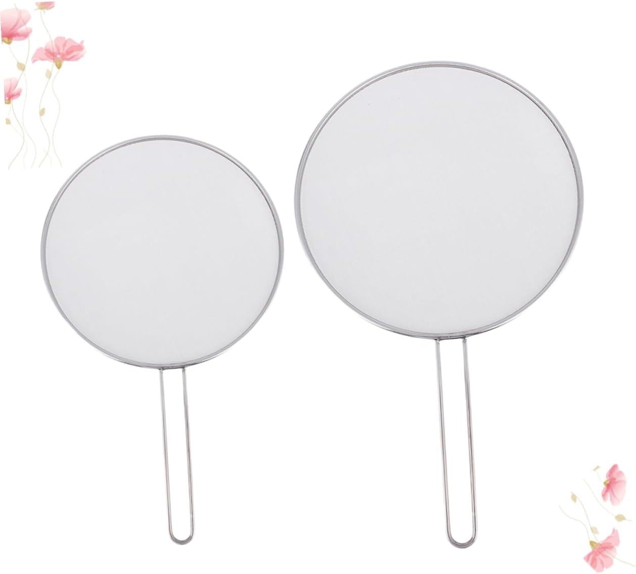 2pcs Explosion Heat Insulated Pot Lid Mesh Pot Cover Smoke Lid Filter Stainless Steel Splatter Guard