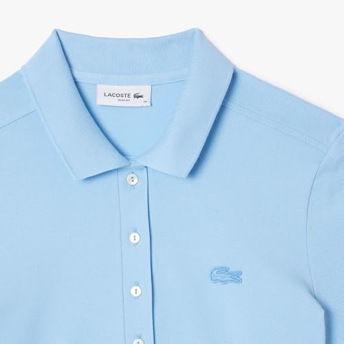 Image of Lacoste Women's Slim Fit Stretch Petit Pique Polo Dress