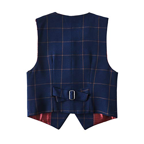 Image of Boys Formal Suit Vest Solid Vest for Toddler Kids Formal Wedding Outfit
