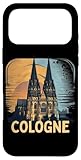 Einfache Installation Hülle für iPhone 17 Pro Max Kölner Dom Cologne Vintage Silhouette Köln Skyline Karneval