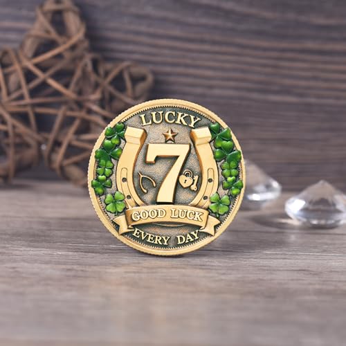 LParkin Amuletos de Proteccion y Buena Suerte Lucky Coin for Lottery Scratcher | Four Leaf Clover Elephant Eagle Motivational Good Fortune Charm - Prosperity, Success Good Luck Token by LParkin - Used condition - Image 2