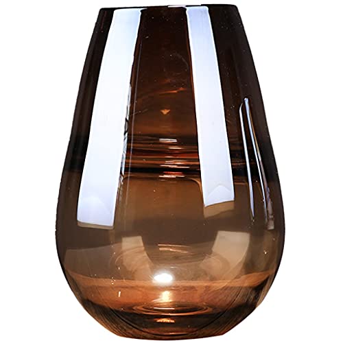 Vase en verre ambré pour centre de table de mariage et salon