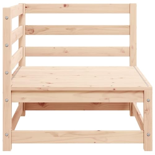 Canapé d'angle en pin massif pour optimiser l'espace d'un petit balcon - 5
