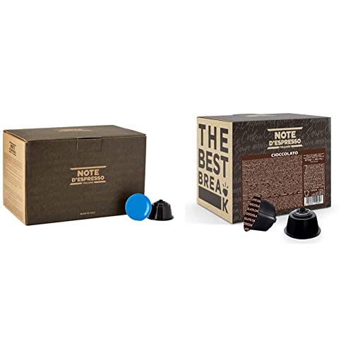 Note d'Espresso - Cápsulas de Té Negro al Limón - Compatibles con Cafeteras NESCAFE'* DOLCE GUSTO* - 48 caps & Cápsulas de Chocolate - Compatibles con Cafeteras NESCAFE'* DOLCE GUSTO* - 48 caps