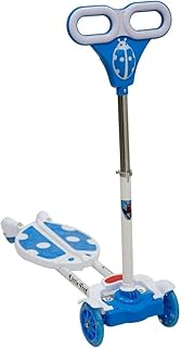 Butterfly Scooter 3 Wheels For Boys With Lights And Music - Blue