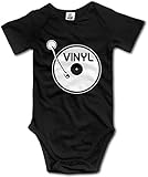 Vinyl Record Baby Bodysuit Birth Announcement Bodysuit Newborn Rompers Unisex Black