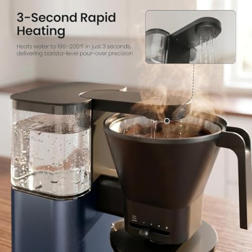Image of Kismile SCA-Certified 8-Cup Drip Coffee Maker with Pour-Over Control