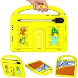 Case for Honor Pad X9 2023 11.5 inch, Kids Cartoon Protective Cover with Handle Stand Pencil Slot Lightweight Shockproof Cover for Honor Pad X9 2023 11.5 inch Yellow - Image 1