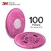 3M P100 Respirator Filter 2091, 50 Pairs, Helps Protect Against Oil and Non-Oil Based Particulates, Lead, Asbestos, Arsenic, MDA