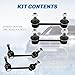 Rockplanet Sway Bar Link Front & Rear Sway Bar Links Compatible with Dodge Durango, Jeep Grand Cherokee V6 3.6L V8 5.7L Stabilizer Sway Bar End Links, K750573 K750578 K750579