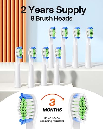 59% Off Bitvae Ultrasonic Electric Toothbrush with 8 Brush Heads