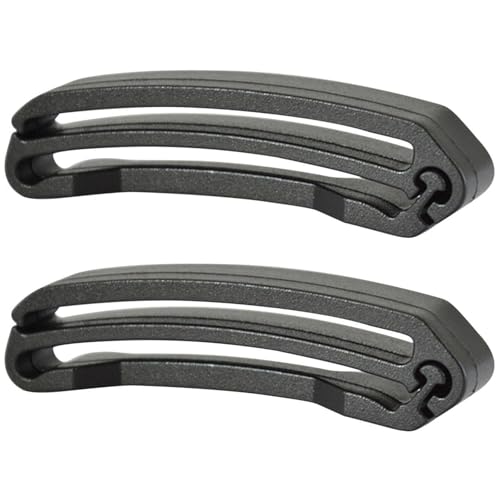 2 Pcs Backpack Webbing Strap Keepers with Tri Glide Buckles