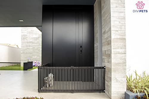 Cercado Pet Multifuncional Para Ambientes Internos DIVIPETS® - 4 Lados - PRETO .