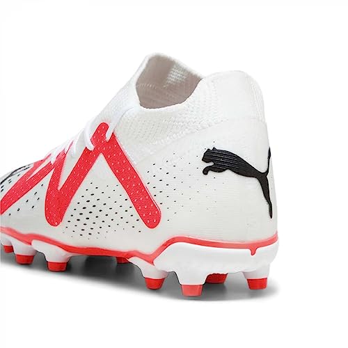 PUMA Future Match FG/AG JR Soccer Shoe, White Black-FIRE Orchid, 1 UK - Image 5