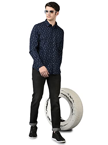Image of CANOE Mens Cotton Blend Smart Fit Casual Denim Trouser (DT-Darren)