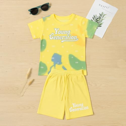 Image of Kidbea Kids Cotton T-Shirt and Shorts Set | Soft Breathable Co-Ord Outfit for Boys | Trendy & Stylish Summer Wear | Boys Clothing Set
