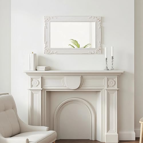 Miroir rectangulaire décoratif grand format aux finitions soignées