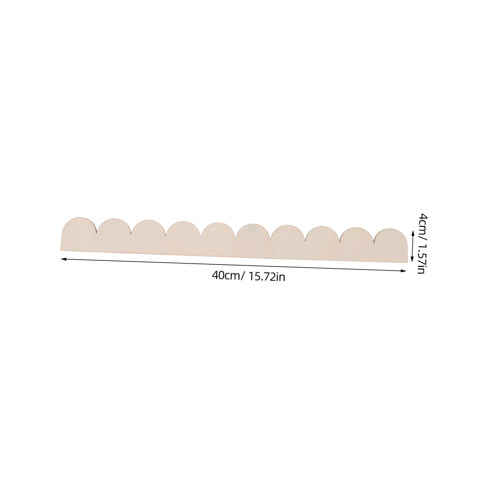 Lot De 12 Moulures Bois Bord Festonné – 40 Cm, Brut, Pour étagères, Portes, Projets DIY – Déco Intérieure Facile - 8