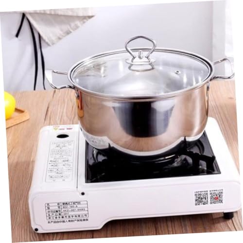 Casserole antiadhésive en acier inoxydable argenté pour induction - 5