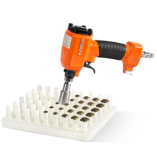 Kamsin Pneumatic Decorative Nailer 9.60-20.30Mm (3/8-Inch To 3/4-Inch) Head Diameter Air Power Tack Nail Gun Finish Nailer Deco Tacks Gun For Upholstering, Sofa Leather, Furniture (2030 Deco Nailer) #TOP14