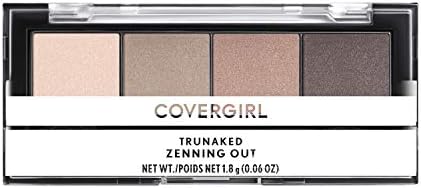 COVERGIRL TruNaked Quad Eyeshadow Palette, Zenning Out, 6 Shades, 0.06 Fl Ounces, Eyeshadow Palette, Eyeshadow, Eyeshadow Makeup, Shimmer Eyeshadow, Fade-Proof Formula, Pigmented Shades