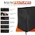 JJASMAMV Home Products 4ft Waterproof Firewood Rack Cover - Heavy Duty Black 600D Oxford Fabric - Indoor Or Outdoor Firewood Log Cover with Zipper & Velcro - Rack NOT Included - Black