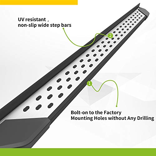 Autosaver88 Running Boards Compatible With 2016-2022 Honda Pilot Suv Aluminum Side Step Nerf Bars Step Rails Sport Utility 4-Door Truck Pickup Rock Panel Off Road Exterior Accessories, Black #TOP5