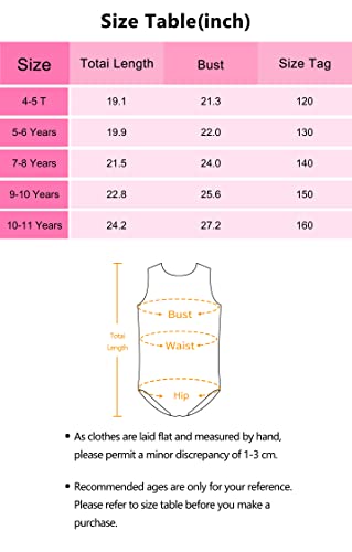 Eqsjiu Girls Nude Camisole Leotards For Dance Ballet 4T 5T Gymnastics Seamless Undergarment Tan… #TOP6