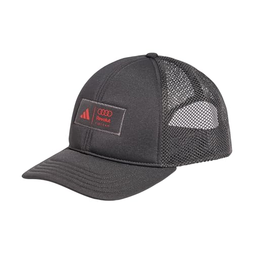 Casquette Trucker Audi REVOLUT F1 Team par adidas, modèle unisexe noir et blanc