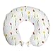 ABAKUHAUS Vistoso Cojín de Viaje para Soporte de Cuello, Tulipanes país, de Espuma con Memoria y Funda Estampada, 30x30 cm, Multicolor