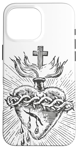 Devotion to the Sacred Heart of Jesus �r���e�[�W �J�g���b�N�A�[�g �X�}�z�P�[�X iPhone 16 Pro Max �p