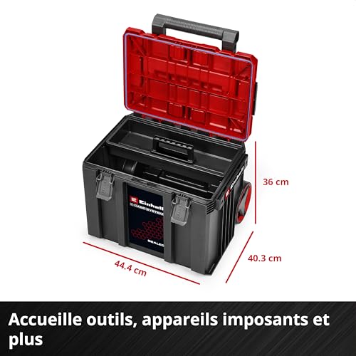 Système E-Case L SEALED étanche à l'eau avec poignée télescopique Einhell - 5