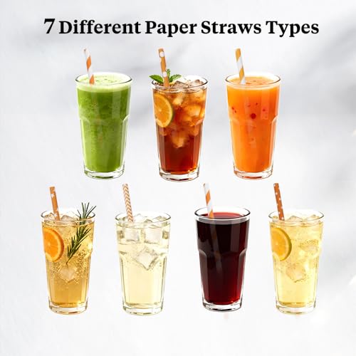 100 Pitillos Desechables de Papel Naranja miniatura 7