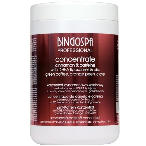 Bingospa Antycellulitowy Koncentrat Wyszczuplający Cynamon I Kofeina 100% Z Liposomami I Olejkami: Zielona Kawa, Skórka Pomarańcza I Goździki Do Ujędrniania I Modelowania - 1000 Ml