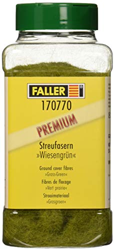 Preisvergleich Produktbild Faller FA 170770 - Fasern Wiesengrün Großpackung, Zubehör für die Modelleisenbahn, Modellbau, 80 g