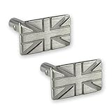  Select Gifts Boutons de manchette en plaqué argent Union Jack