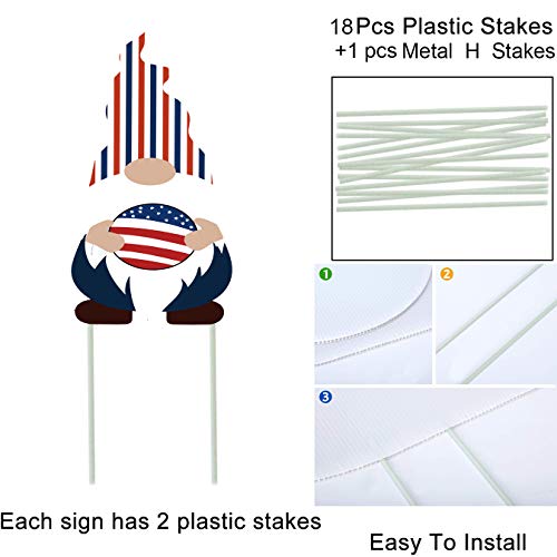 10 Pcs Thank You Veterans Day Yard Sign Decorations-Veterans Day Decorations Outdoor- Weatherproof Patriotic Usa Plastic Independence Day Party Lawn Signs With Stakes #TOP2
