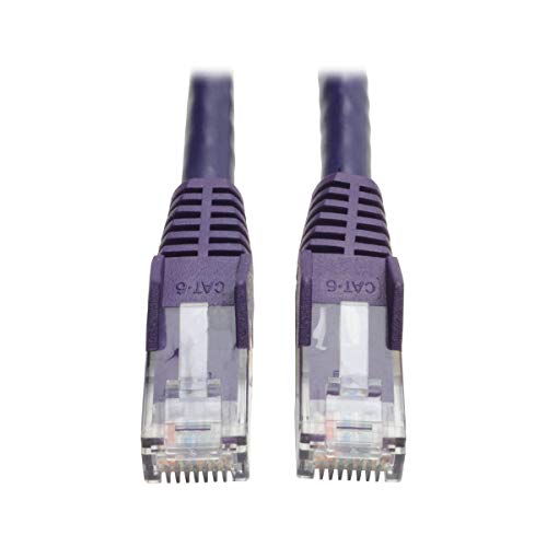 Cable Patch Cat6 Gigabit 25 ft Purple RJ45 Tripp Lite miniatura 1