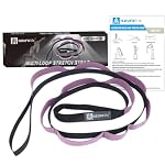 Half-Elastic Stretch Straps with 11 Loops, Stretching Strap for Physical Therapy, Multi-Loop Yoga Strap Fitness Exercise Strap for Yoga, Pilates, Dance, Flexibility&Exercise - Image 3