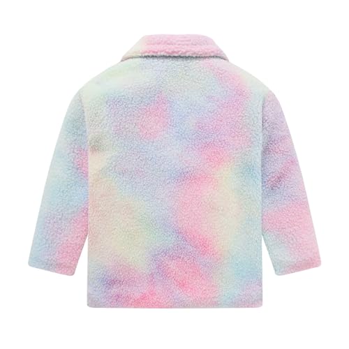 Girls Fuzzy Fleece Jacket Button Down Sherpa Coats Casual Winter Warm Outwear Kids Cute Tops Jackets With Pockets2