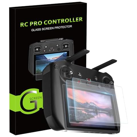 O'woda Mavic 3 Screen Protector for DJI RC Pro, 9H Hardness Tempered Glass Films HD Remote Controller Protective Films Compatible with DJI Mavic 3/Mavic 3 Cine/Air 2S - 2 Pack Cover