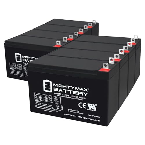 Image of Mighty Max Battery 12 VOLT 9 AH SLA BATTERY NB terminal - 8 Pack