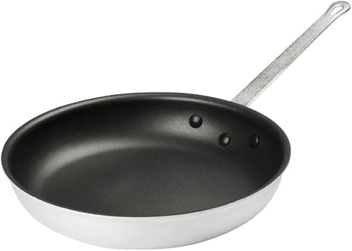 Soro Essentials- 11 Non Stick Aluminum Stir Fry Skillet with Steep Sides Narrow Flat Bottom- Frying Pan Chinese Wok Pan Stir-fry pans Cookware Saute Pan Ideal for Stovetop Cooking