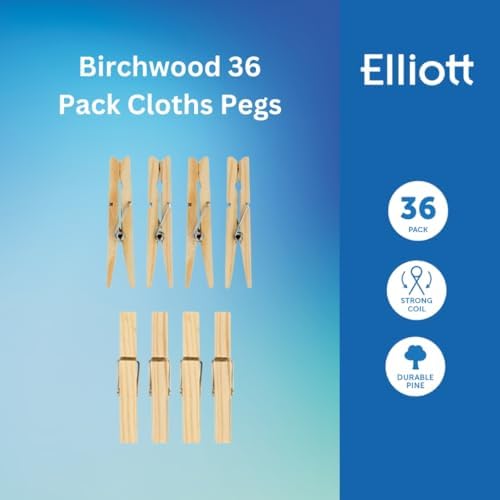 Elliott 36 Wooden Hardwood Clothes Pegs - View 5