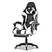 Produktbild Gaming Stuhl bürostuhl ergonomisch Office Chair bürostühle Gaming Chair Rückenlehne Sitzhöhe verstellbar Drehstuhl Racing Office Computer Ergonomic Video Game Chair (Weiß)