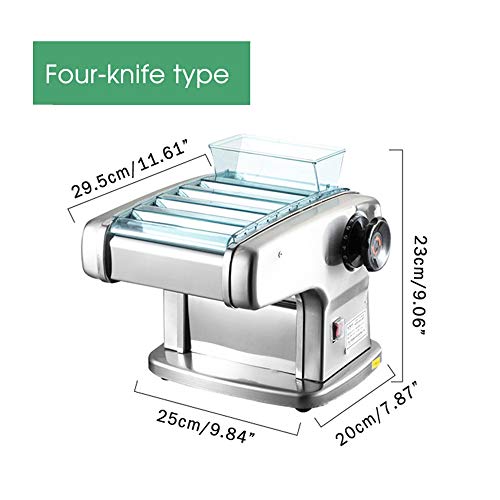 135W Nudelmaschine Maschine elektrisch, Nudelmaschine automatisch, Spaghetti Maker, 4 Klingen Modi, 2mm-9mm Breite, mit… – Bild 3