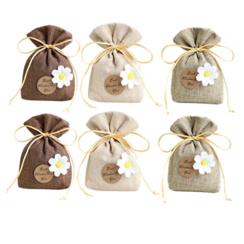 6 bolsas de sachet vacías de lavanda para hogar y auto miniatura 1