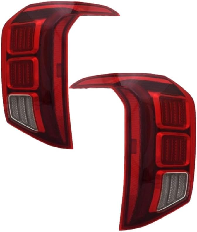 KarParts360 For Hyundai Palisade 2020 21 22 23 2024 Tail Light Driver and Passenger Side | Pair | Outer | CAPA | Red/Clear Lens | LED | With Bulbs | HY2804182C, HY2805182C | 92401-S8110, 92402-S8110
