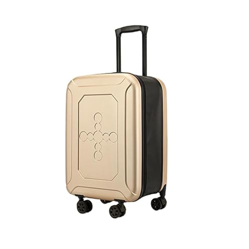 EIEAWEPLI 20in Carry-On Luggage Waterproof Trolley Gold